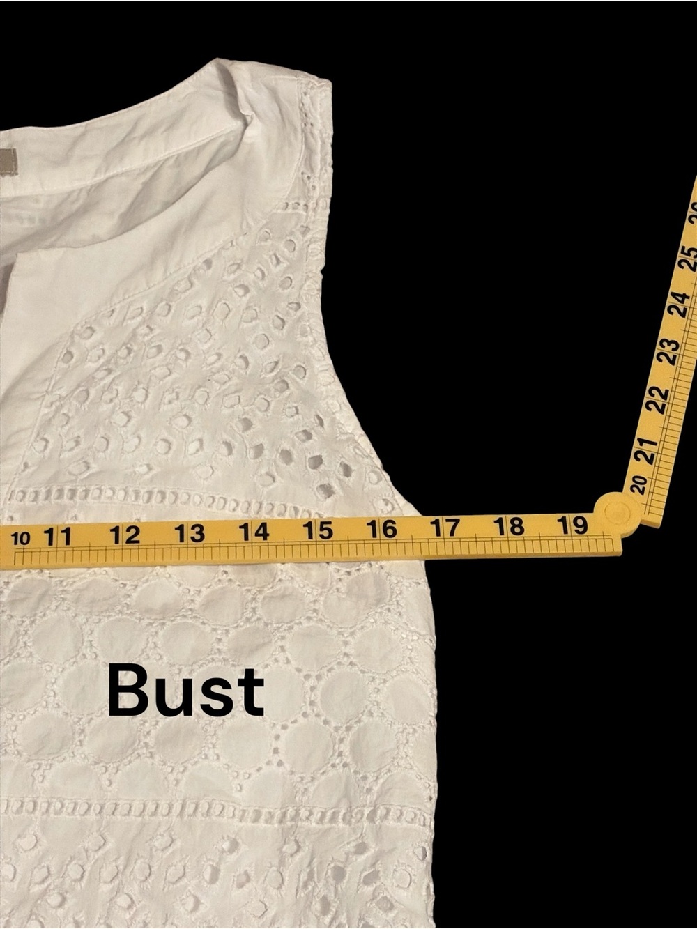 Banana Republic Factory White Eyelet Shift Dress - Picture 5 of 5